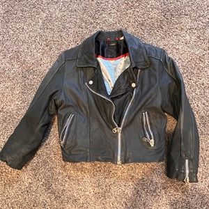 Dumo Women’s Leather Moto Jacket
